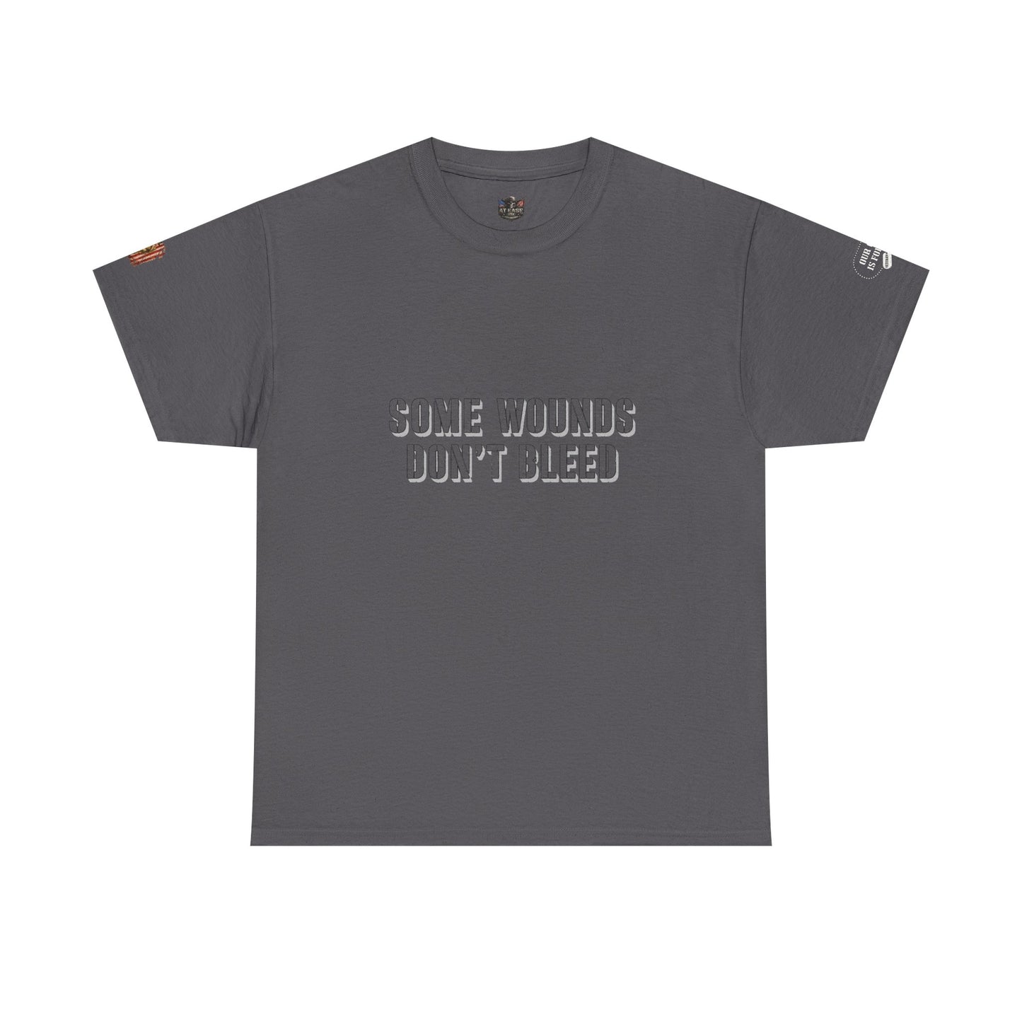 Copy of Veterans  "Some Wounds Don't Bleed" T-Shirt  PTSD Awareness